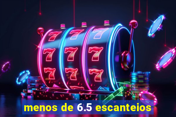 menos de 6.5 escanteios