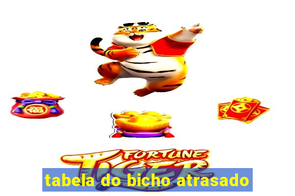 tabela do bicho atrasado