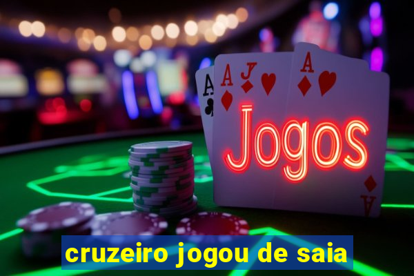 cruzeiro jogou de saia