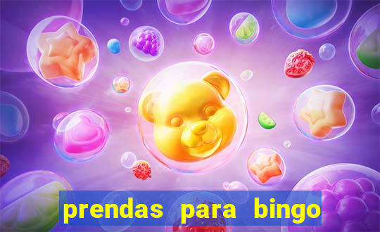 prendas para bingo de natal