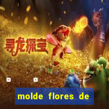 molde flores de papel para imprimir