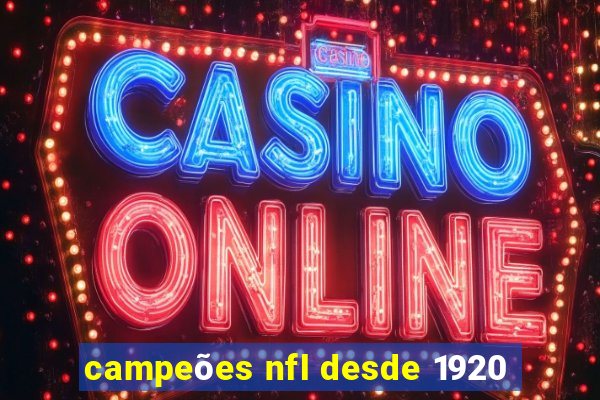 campeões nfl desde 1920