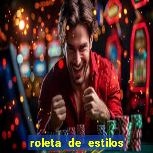 roleta de estilos de roupas